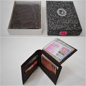 Italian Leather Crocodile Pressed Men Wallet 122